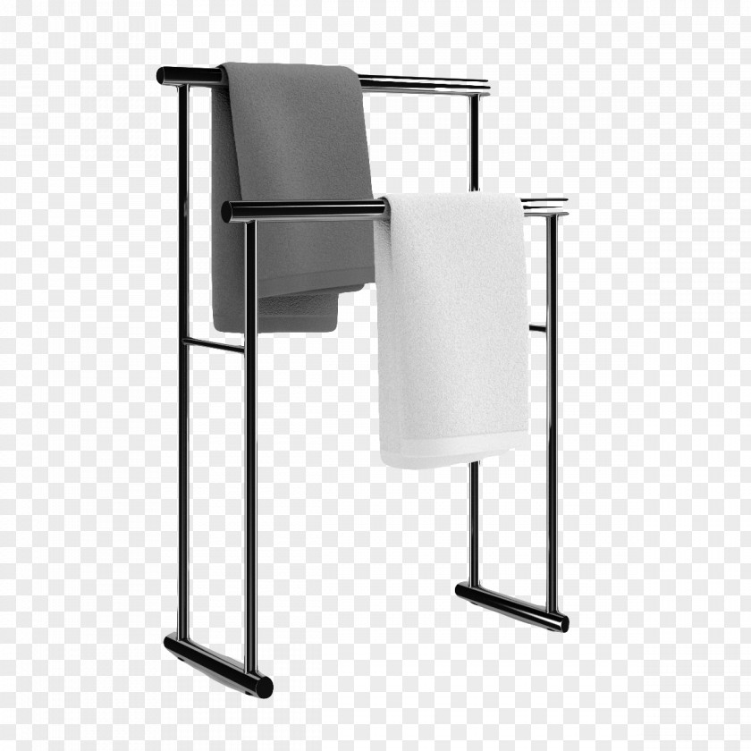 Black Floor Bath Towel Rack Bathing 3D Modeling Bathroom White PNG