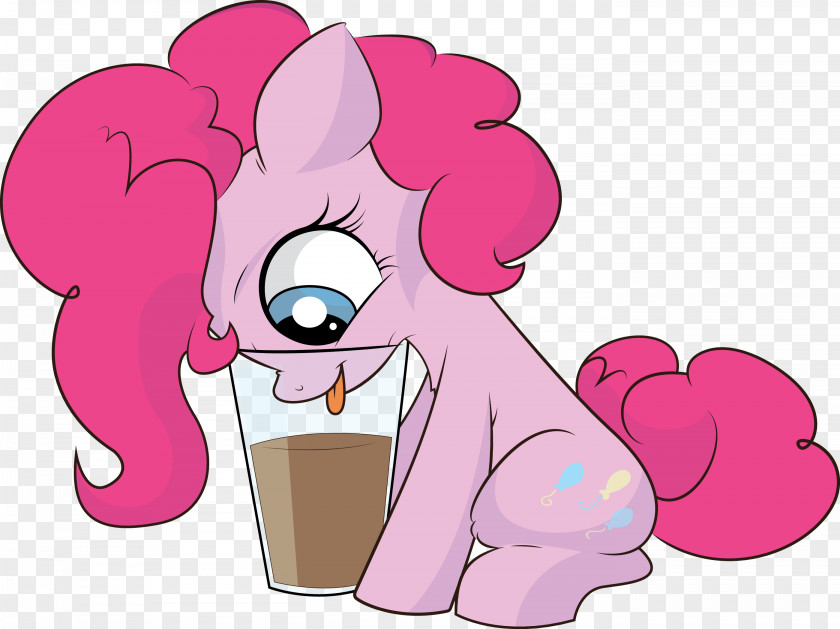 Glass Of Milk From Above Pony Pinkie Pie Cupcake Horse Rainbow Dash PNG