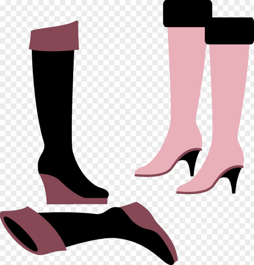 Hand-painted Boots Shoe Boot PNG