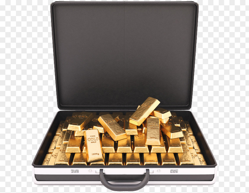 A Suitcase Full Of Gold Bars Briefcase Stock Photography PNG