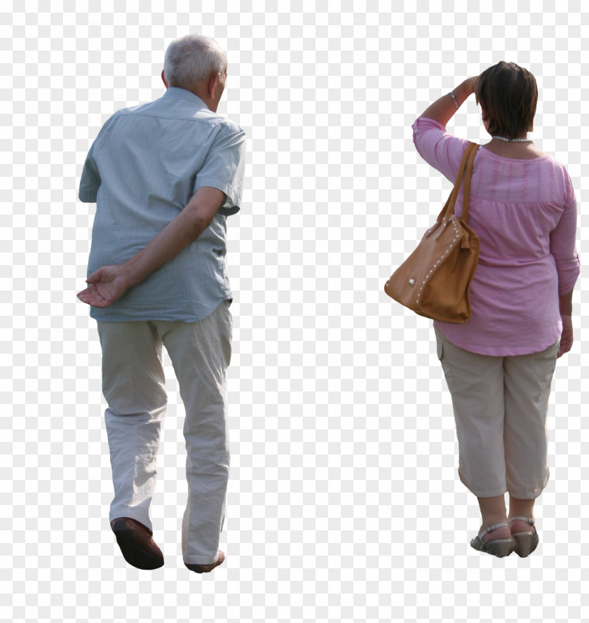 Woman Walking Old Age PNG