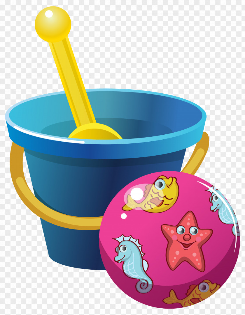 Beach Bucket And Ball Clipart Image Shovel Clip Art PNG
