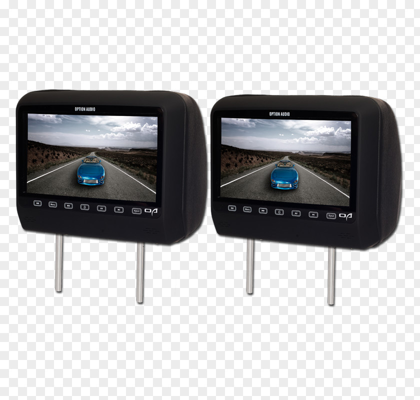 Car Audio Display Device Head Restraint Electronics PNG