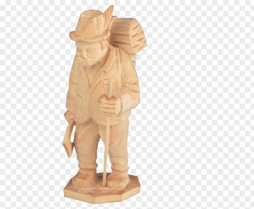 Hand Man Statue Wood Carving Figurine PNG