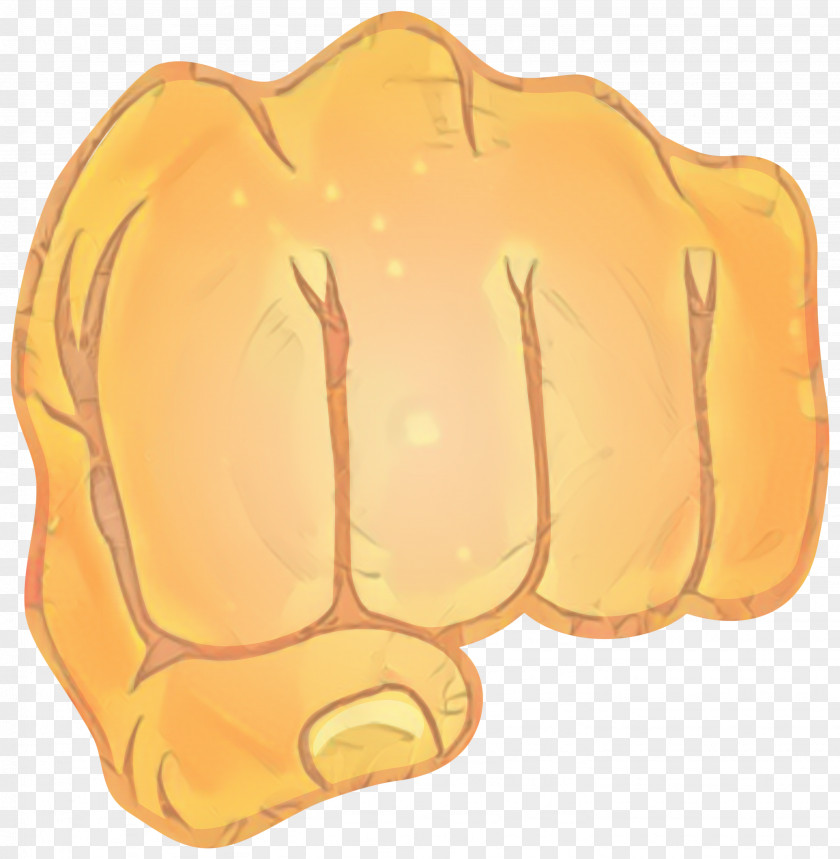 Hand Orange Background PNG