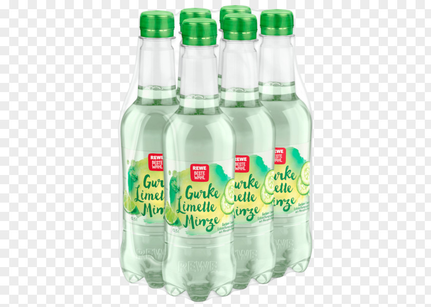 Lime Fizzy Drinks Mineral Water Plastic Bottle REWE Group PNG