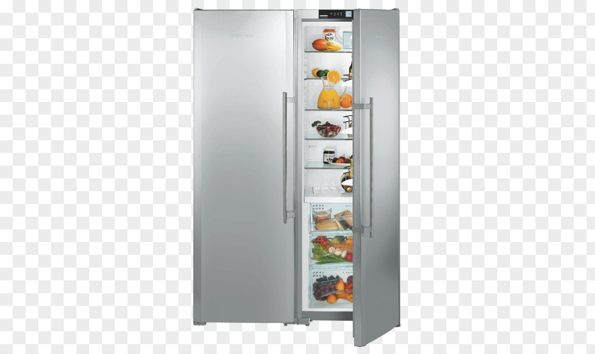 Refrigerator Liebherr Group SBSes 7253 Freezers PNG