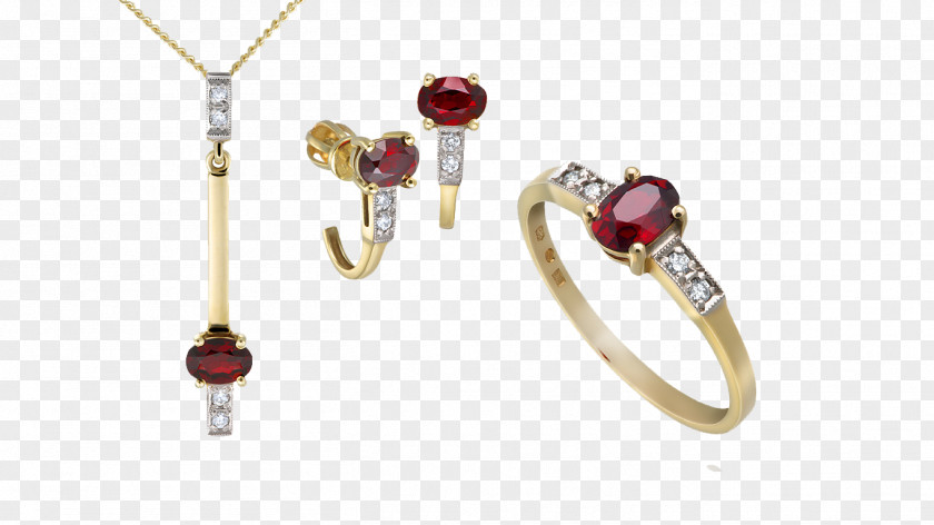 Ruby Earring Jewellery Garnet Diamond PNG