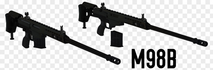 Machine Gun Barrett M98B .338 Lapua Magnum Firearms Manufacturing PNG
