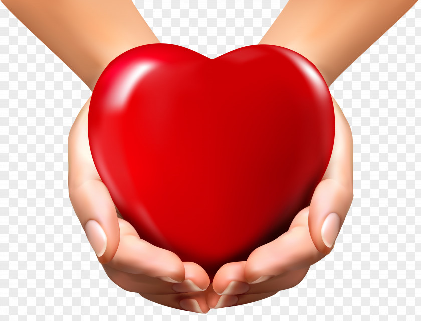 Online Hands With Heart Clipart Image In Hand Clip Art PNG