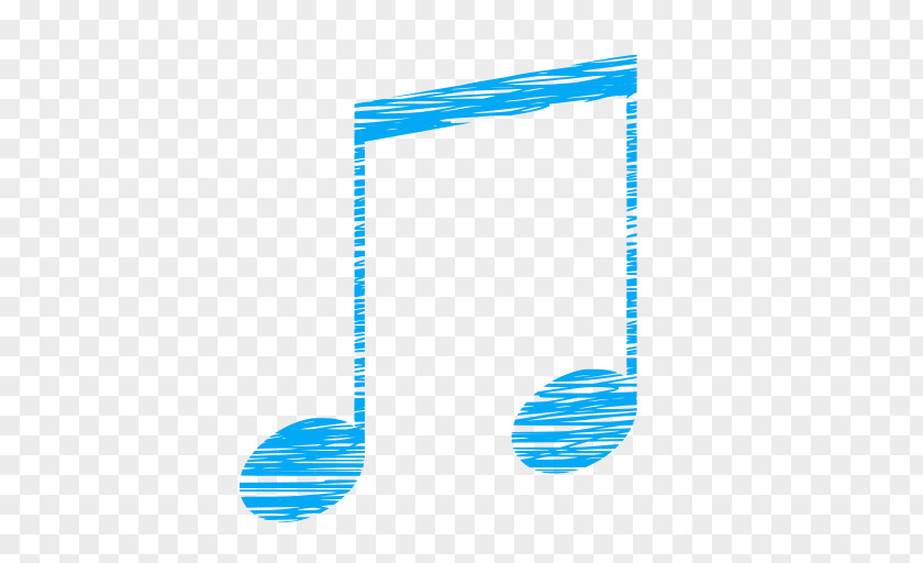 Teal Turquoise Quarter Note PNG
