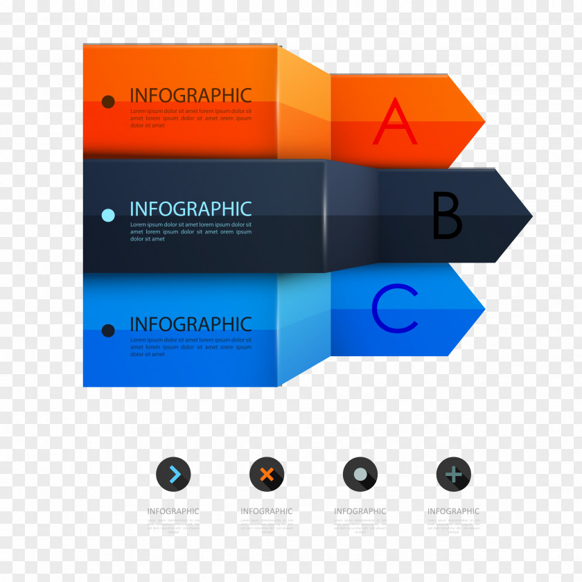 Vector Navigation Arrows Irregular PNG