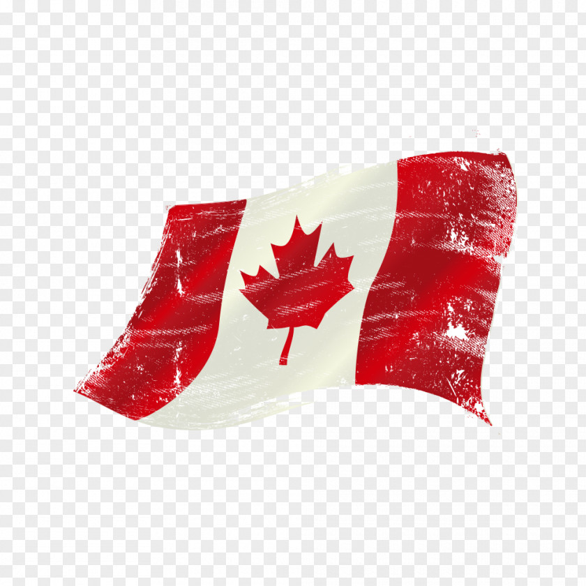 Watercolor Canadian Flag Vector Material Of Canada Illustration PNG