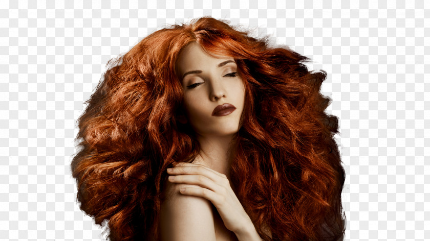 Woman's Day Hairstyle Red Hair Long Stock Photography PNG