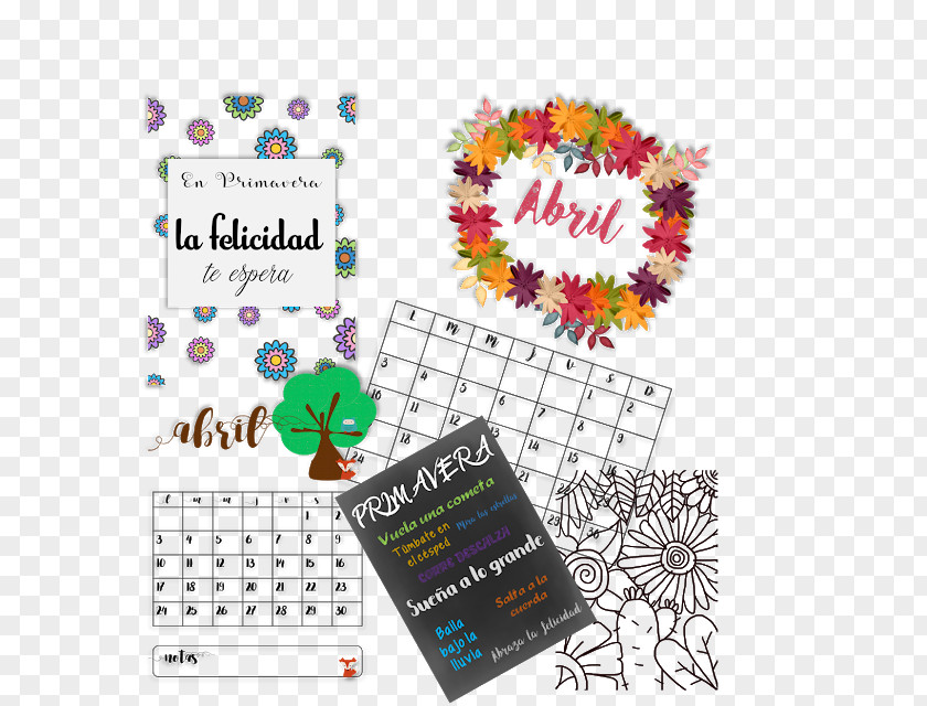Abril Watercolor Painting April Text PNG