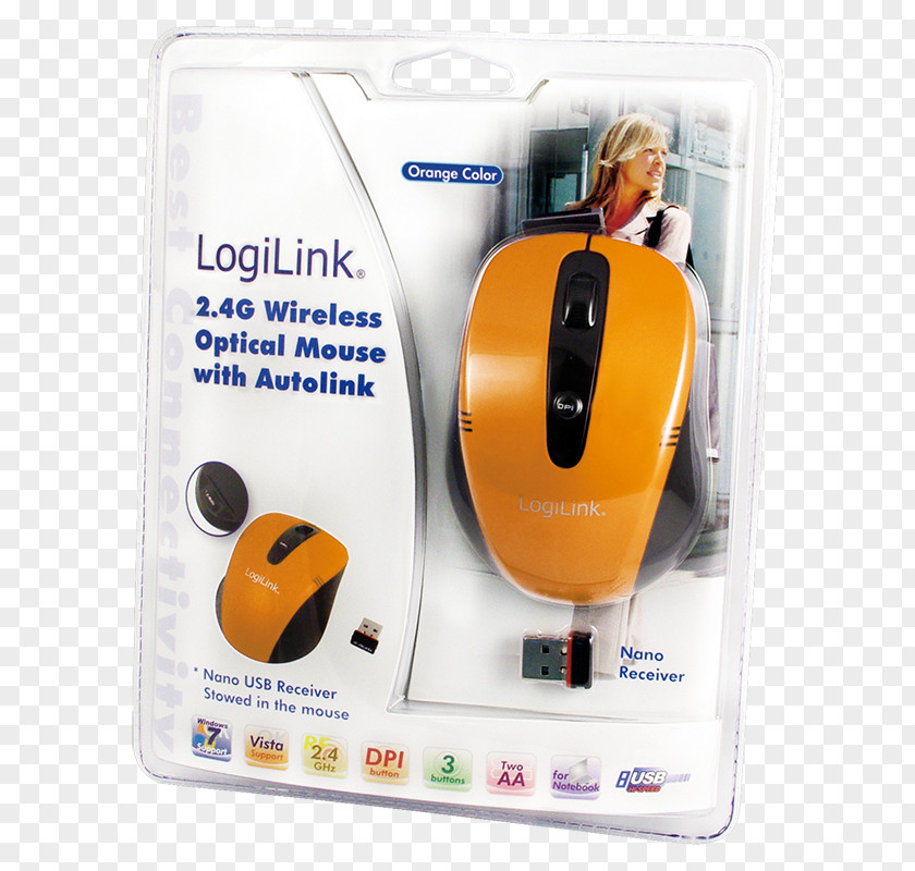 Computer Mouse Apple Wireless 2direct LogiLink Maus Optical 2.4 GHz Laptop PNG