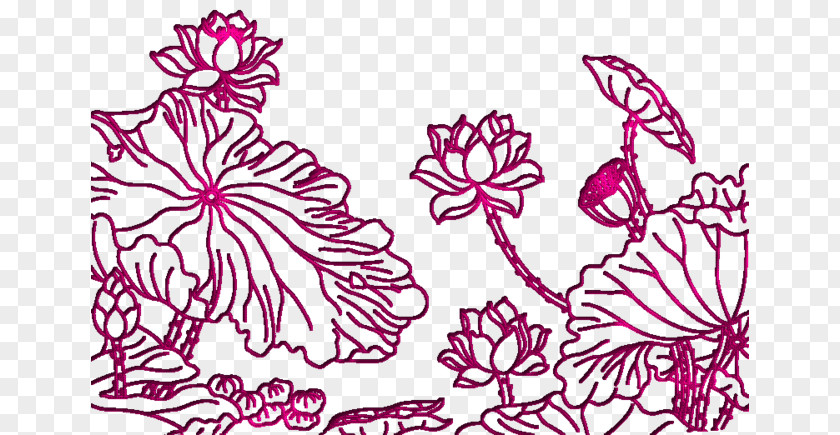 Hand-painted Lotus Floral Design Nelumbo Nucifera Clip Art PNG