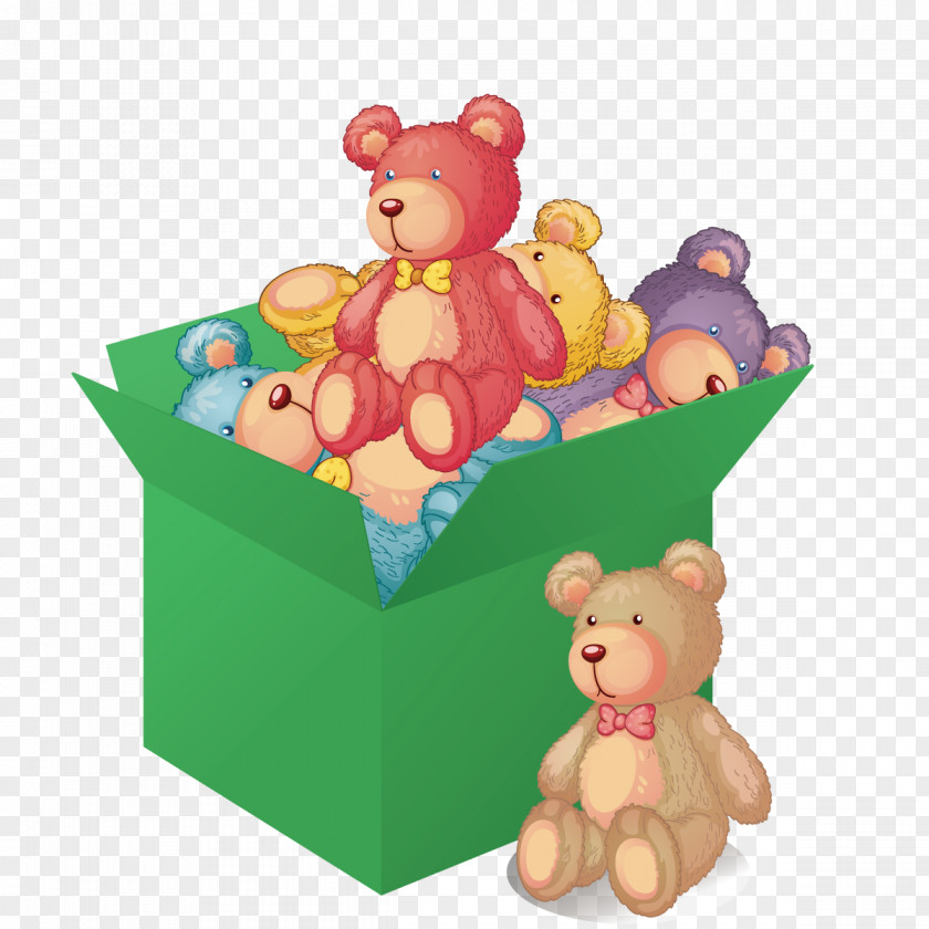 Vector Bear A Box Royalty-free Stock Photography Illustration PNG