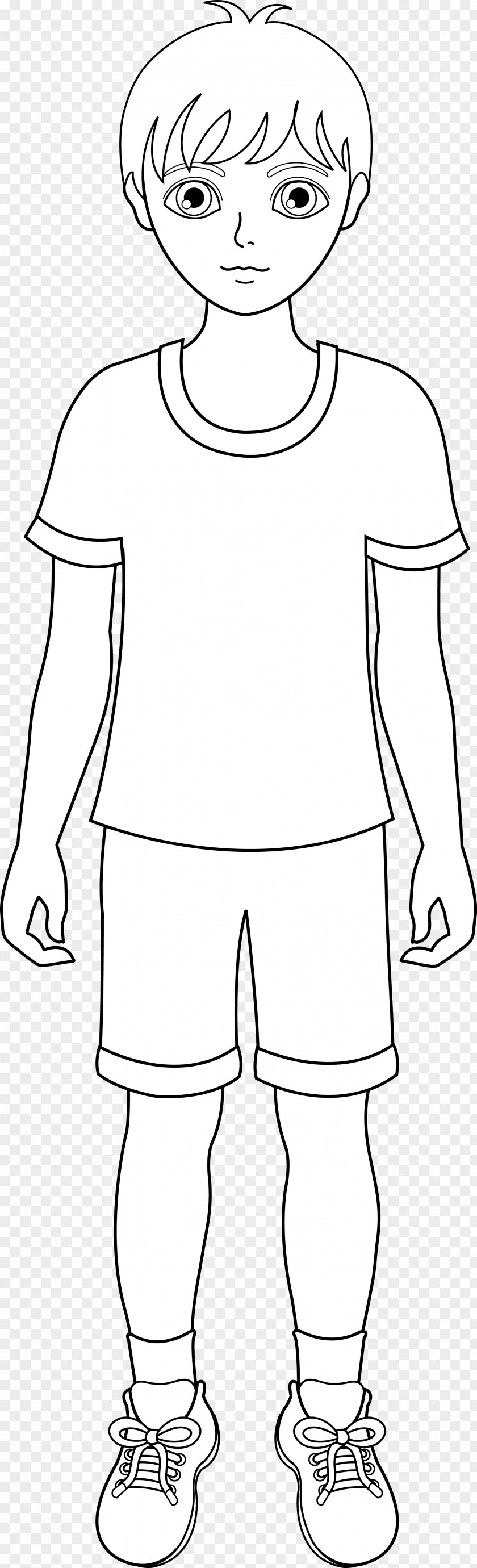 Black Boy Cliparts And White Line Art Clip PNG