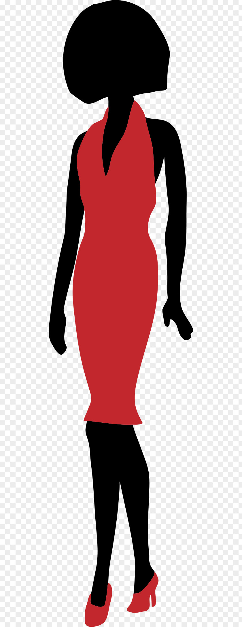 Dresses Silhouette Dress Woman PNG