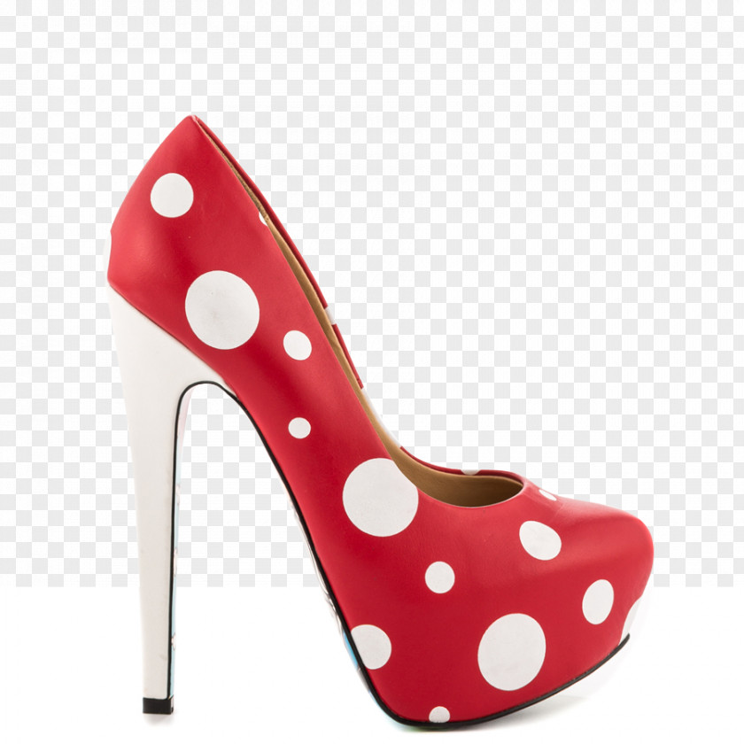 Polka Dot Block Heel Shoes For Women Product Design Shoe PNG