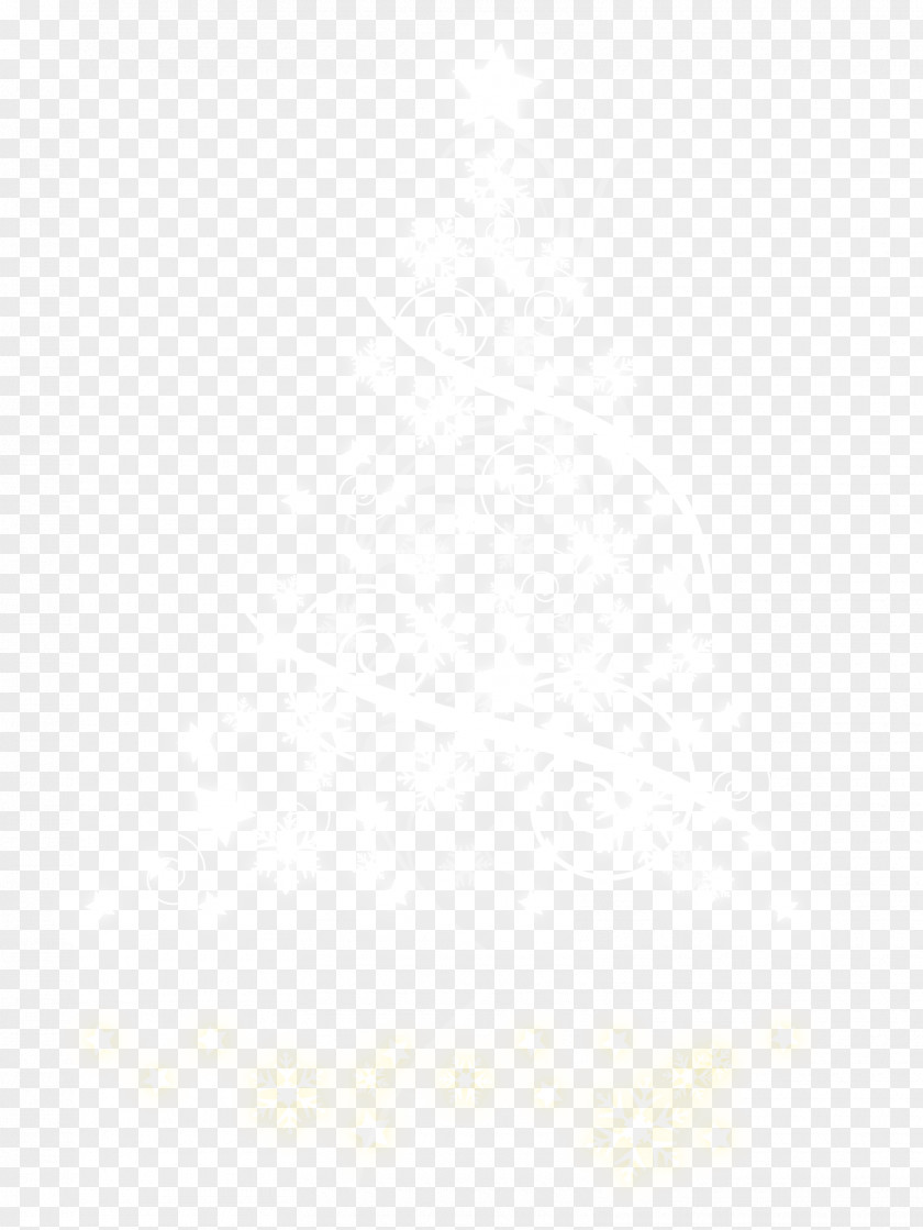 Vector Painted White Snowflakes Christmas Tree Textile Black Angle Pattern PNG