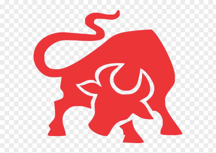 Bull Red Cattle Logo PNG