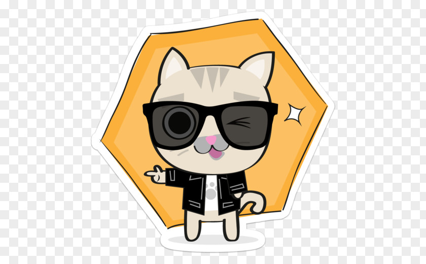 Kitten Whiskers Handwas Polo Shirt Sunglasses PNG