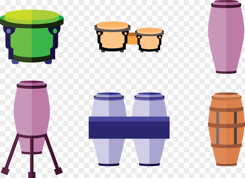 Vector Musical Instruments Conga Drum Percussion PNG
