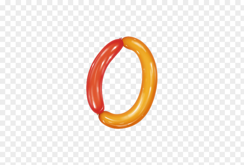 Balloon Letter O Numerical Digit PNG