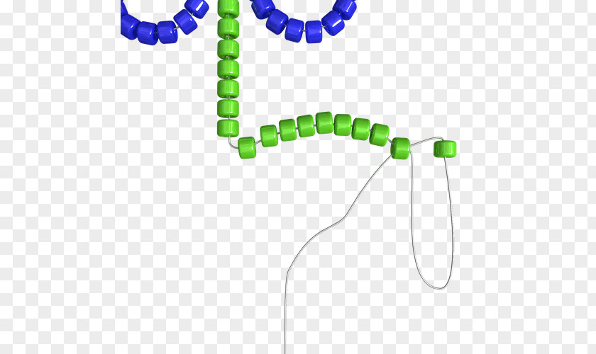 Flower Figure Seed Bead Green Blue Yellow PNG