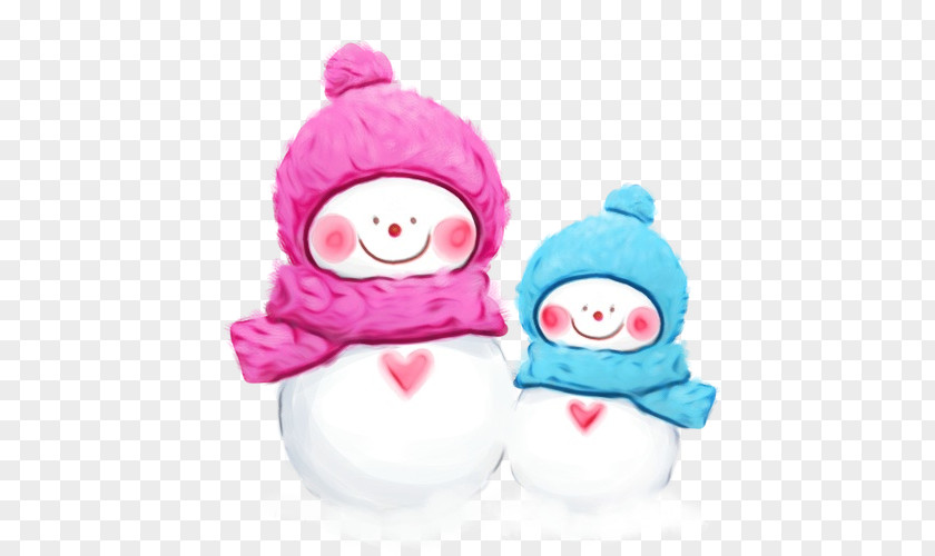 Smile Plush Snowman PNG