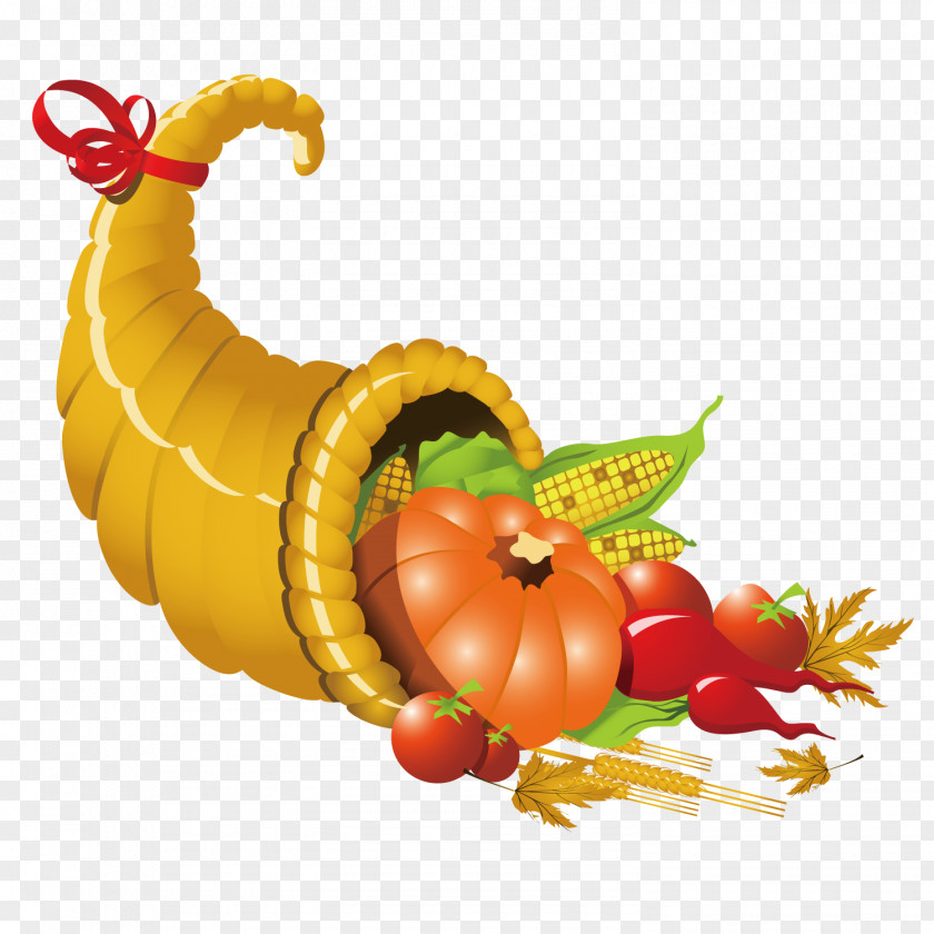 The Conch Is Filled With Vegetables Cornucopia Thanksgiving Clip Art PNG