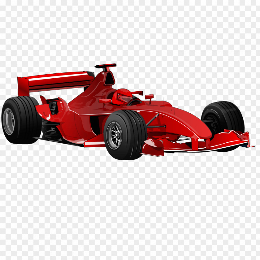 Vector Car Flow Red Sports Formula One Clip Art PNG