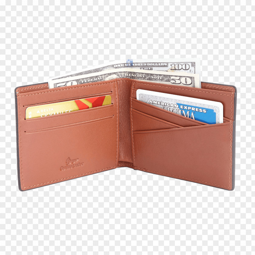 Wallet Leather Shoe Bag Tan PNG