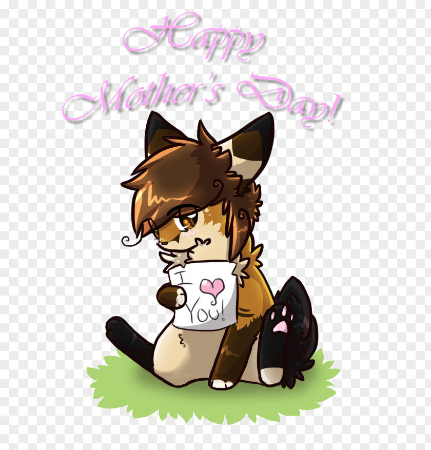 Happy Mother's Day Cat Dog Horse Clip Art PNG