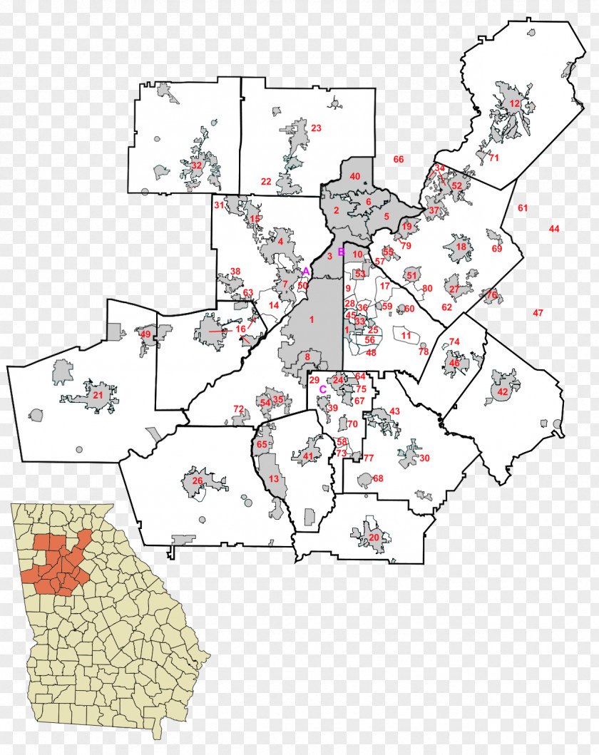 Suburbs Atlanta Metropolitan Area Thomaston Calhoun LaGrange PNG