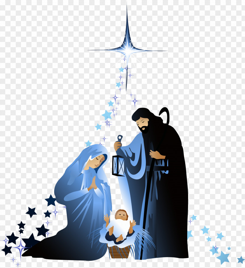 Christian Vector Material Holy Family Nativity Of Jesus Scene Christmas PNG