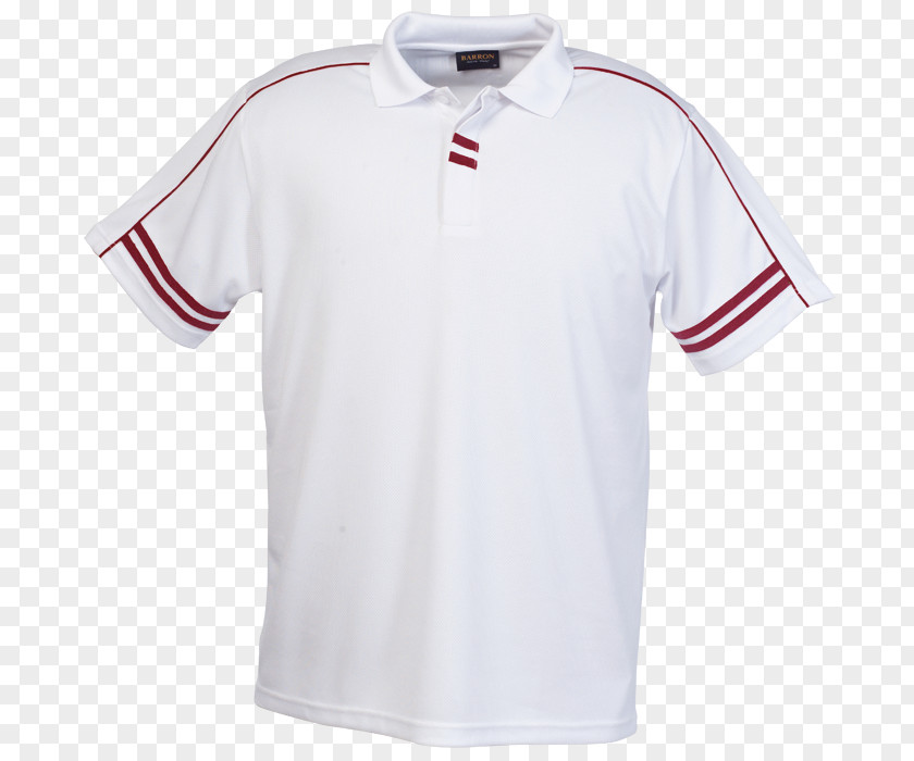 Golf White Polo Shirt Red Sports Fan Jersey PNG