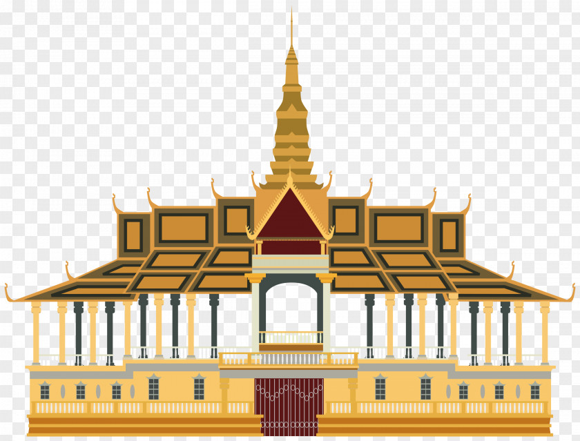 Palace HD Royal Palace, Phnom Penh Pixabay Illustration PNG