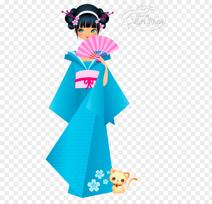 Japan Japanese Art Geisha Doll PNG