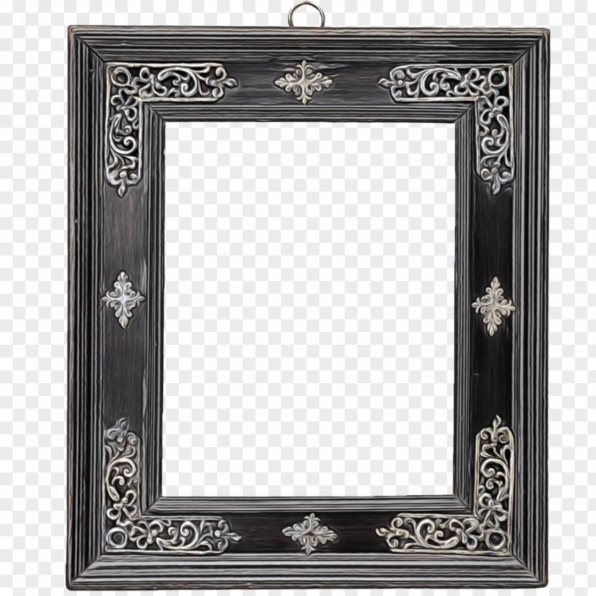 Metal Ornament Background Design Frame PNG