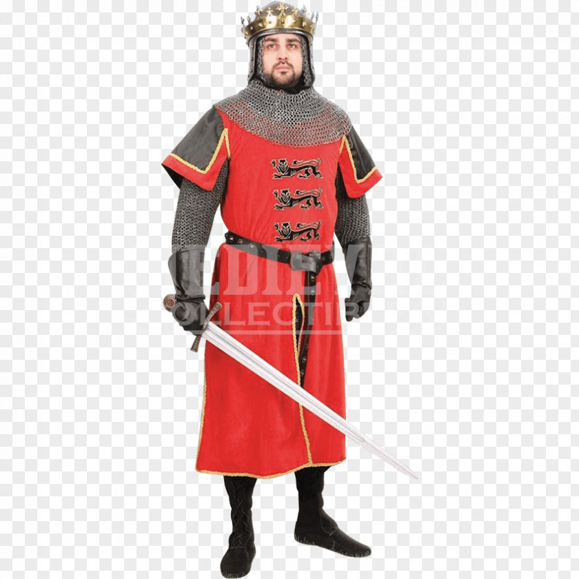 English Medieval Clothing Robe Tunic Velvet Knight PNG