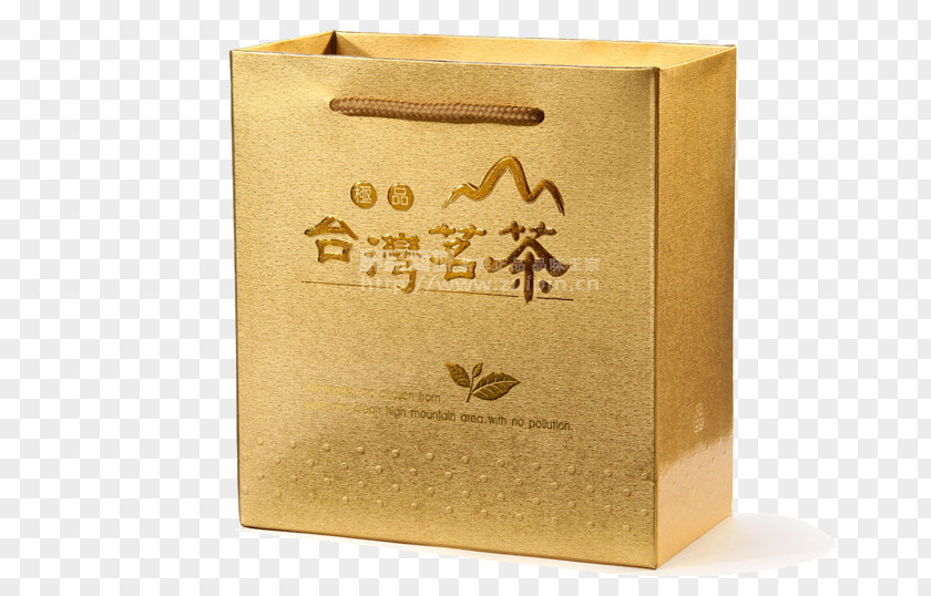 Golden Gift Box Designer Computer File PNG