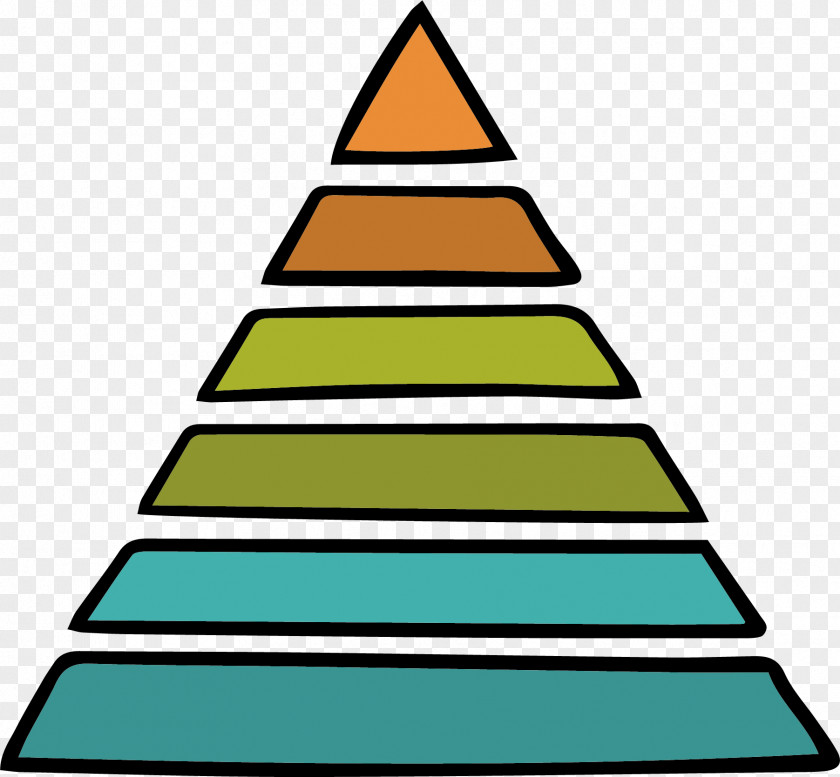 Hierarchical Pyramid Chart PNG
