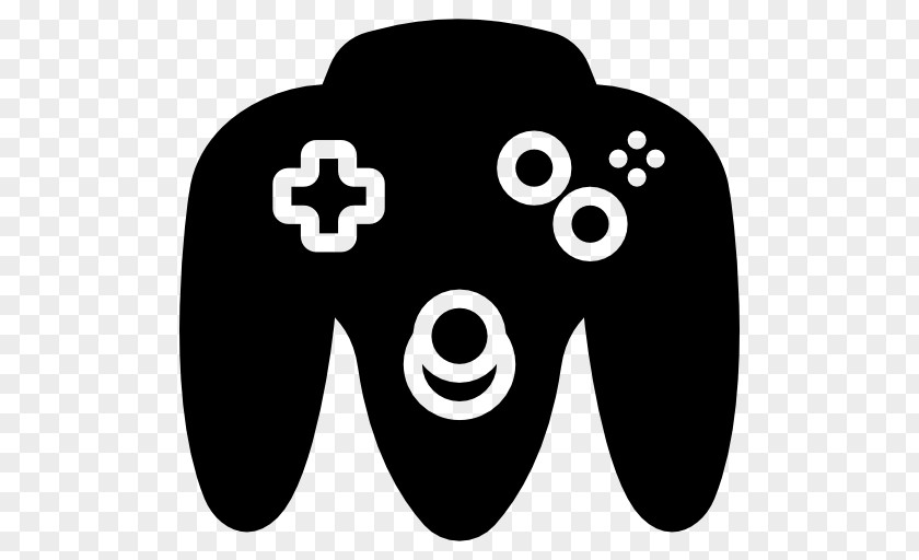 Joystick Wii Black & White Game Controllers PNG