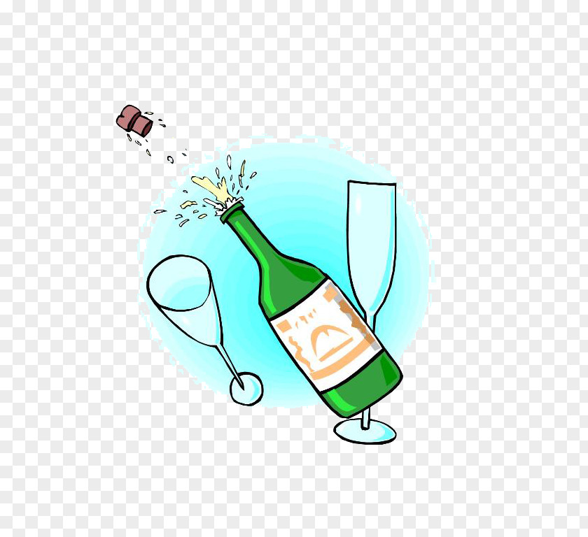 Wine Champagne Bottle Clip Art PNG