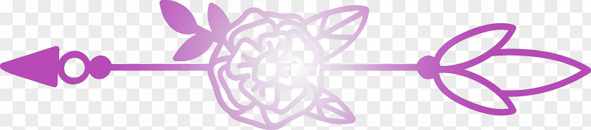 Boho Arrow Flower PNG