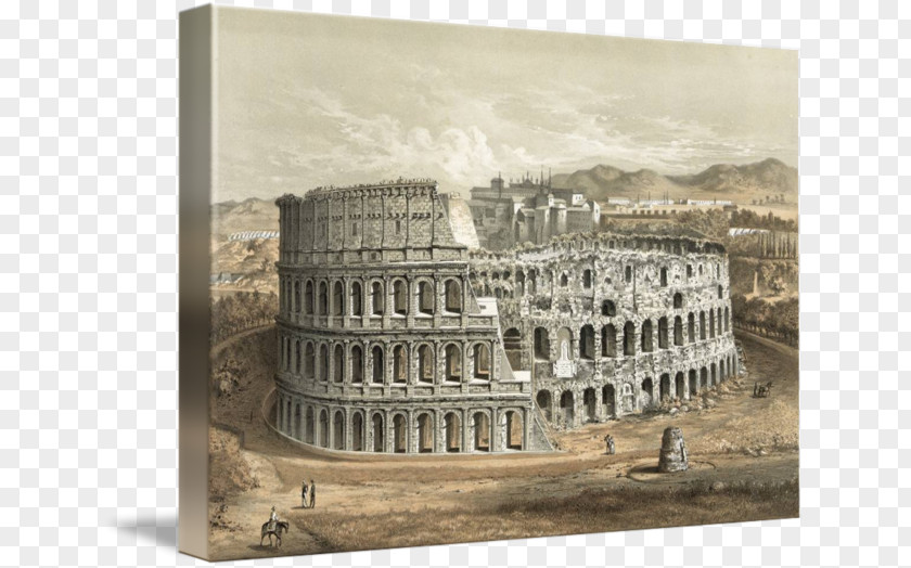Colosseum Poster Art Ancient Rome PNG