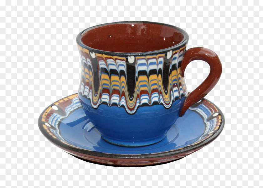 Pattern Glass Coffee Cup Pottery Saucer Mug PNG